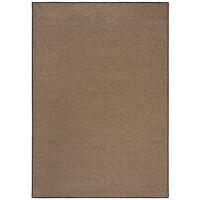 JUTETEPPICH CARRON, geometrisch, Braun-Schwarz, 200 x 290 cm - Braun, Naturmaterialien (290/200cm) - KADIMA DESIGN
