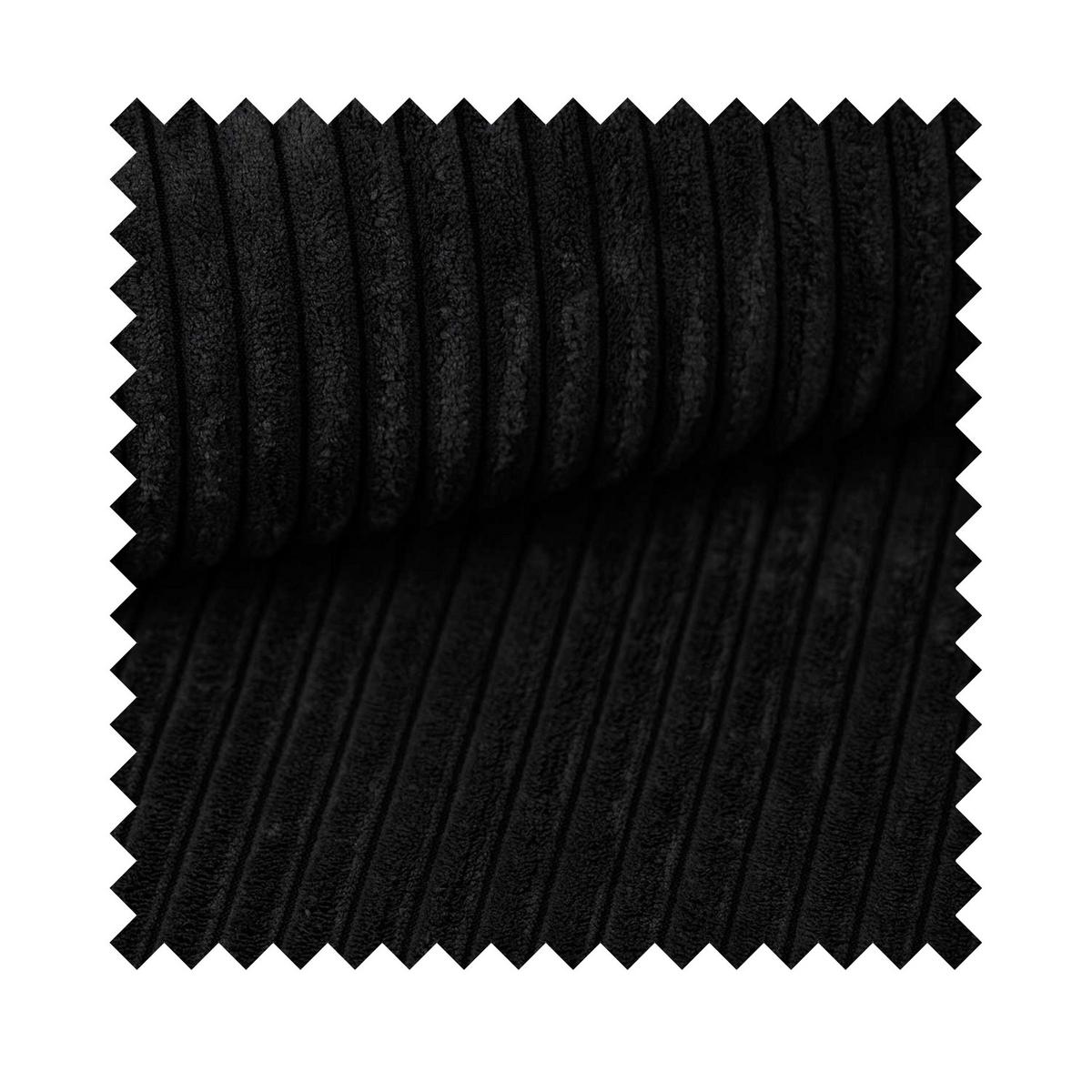 ECKSOFA Farese Mini mit Cordbezug Schwarz, links - Schwarz, Textil (240/167cm) - Selsey