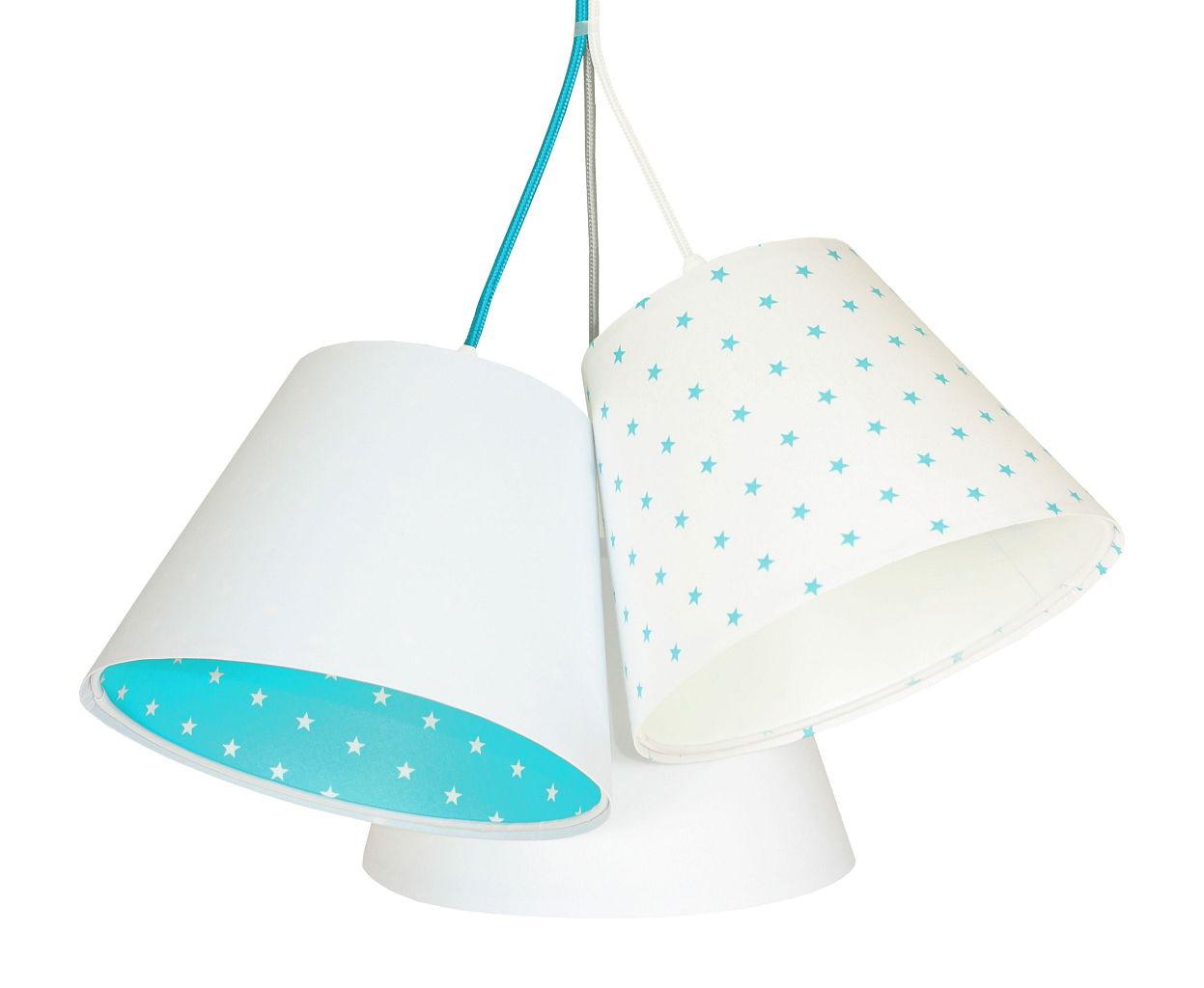 HÄNGELEUCHTE Blau 26/19 cm - Blau/Weiß, Kunststoff (26/0.8/19cm) - ONZENO