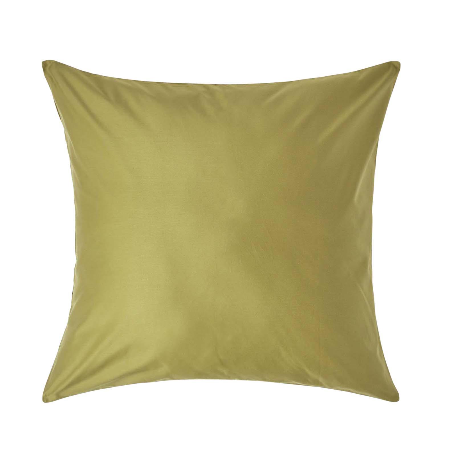 KISSENBEZUG Premium, Ägyptische Baumwolle, Fadendichte 1000 - Olivgrün, Textil (80/80cm) - Homescapes
