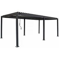 BIOKLIMATISCHE PERGOLA kensington Grau - Grau, Metall (299/220/588cm) - Habitat Garten