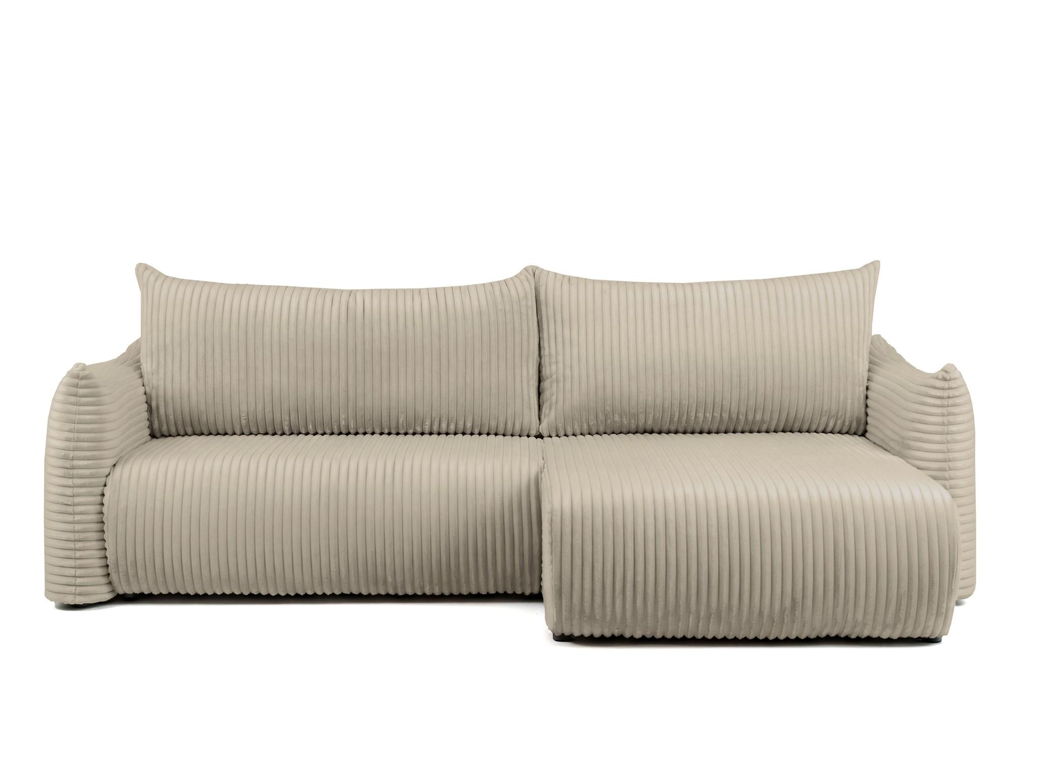 ECKSOFA Mailand Mit Schlaffunktion - Taupe, Holzwerkstoff/Textil (260/154cm) - Fun Möbel