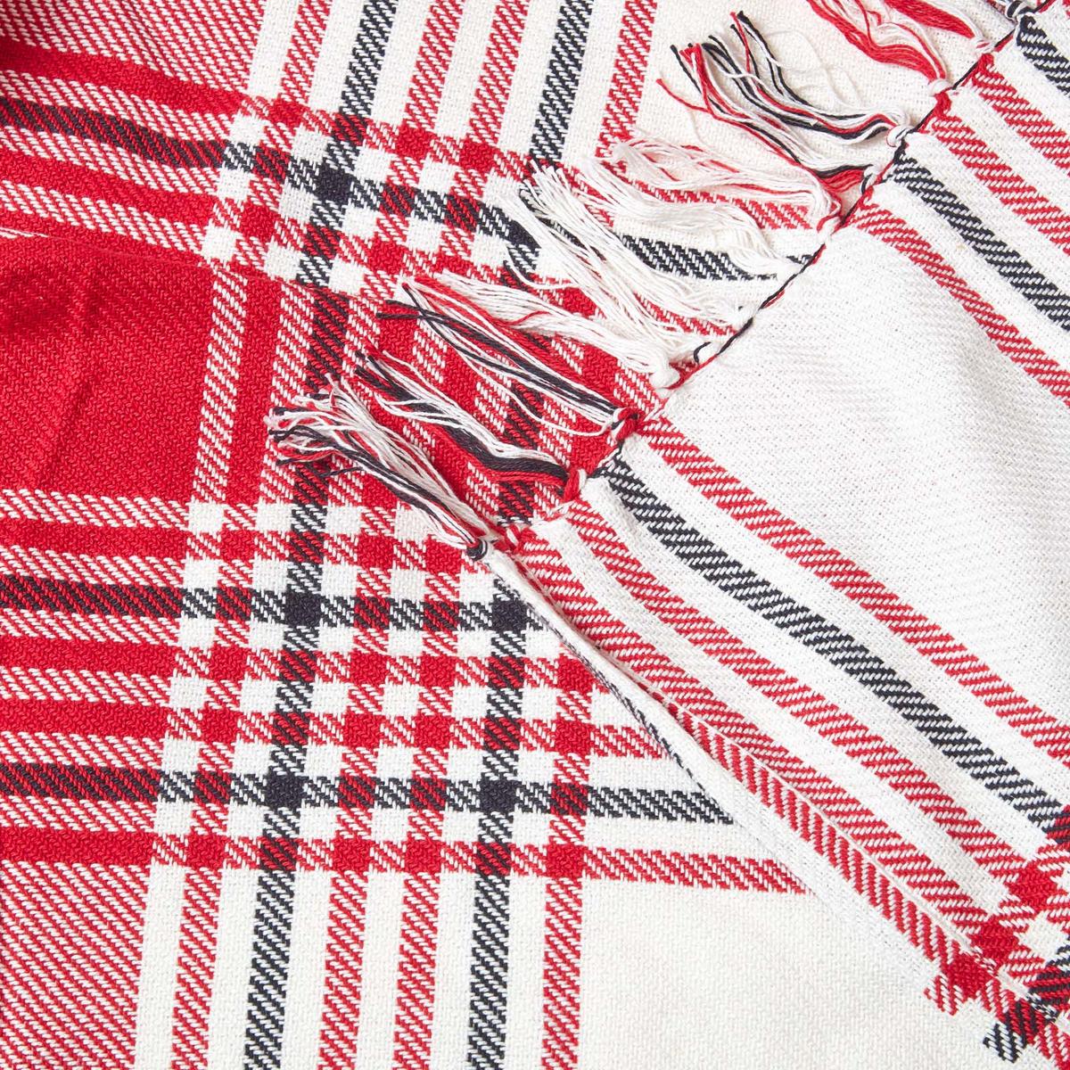 ÜBERWURF 255/360 cm, Schottenkaro, 100% Baumwolle - Rot, Textil (255/360cm) - Homescapes