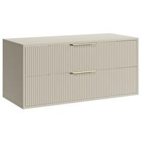 WASCHBECKENUNTERSCHRANK Rimini 2 Schubladen Cashmere - 100 x 46 x 54 cm - Kaschmir, Holz (100/46/46cm) - Badplaats