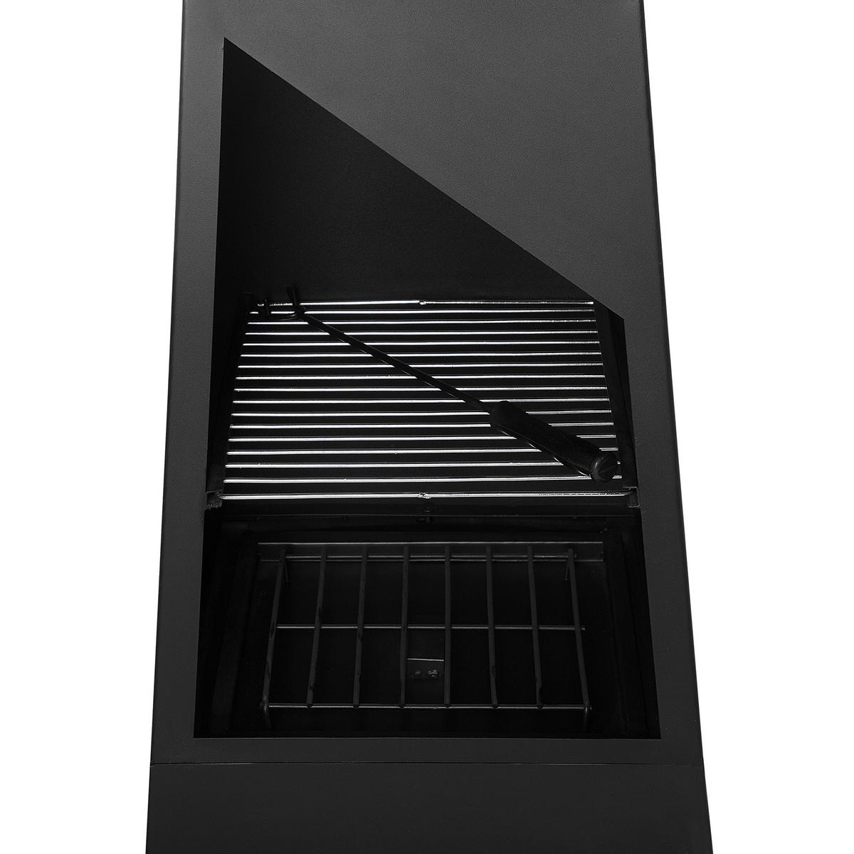 FEUERSTELLE Stah schwarz Yate - Schwarz, Metall (45/150/45cm)