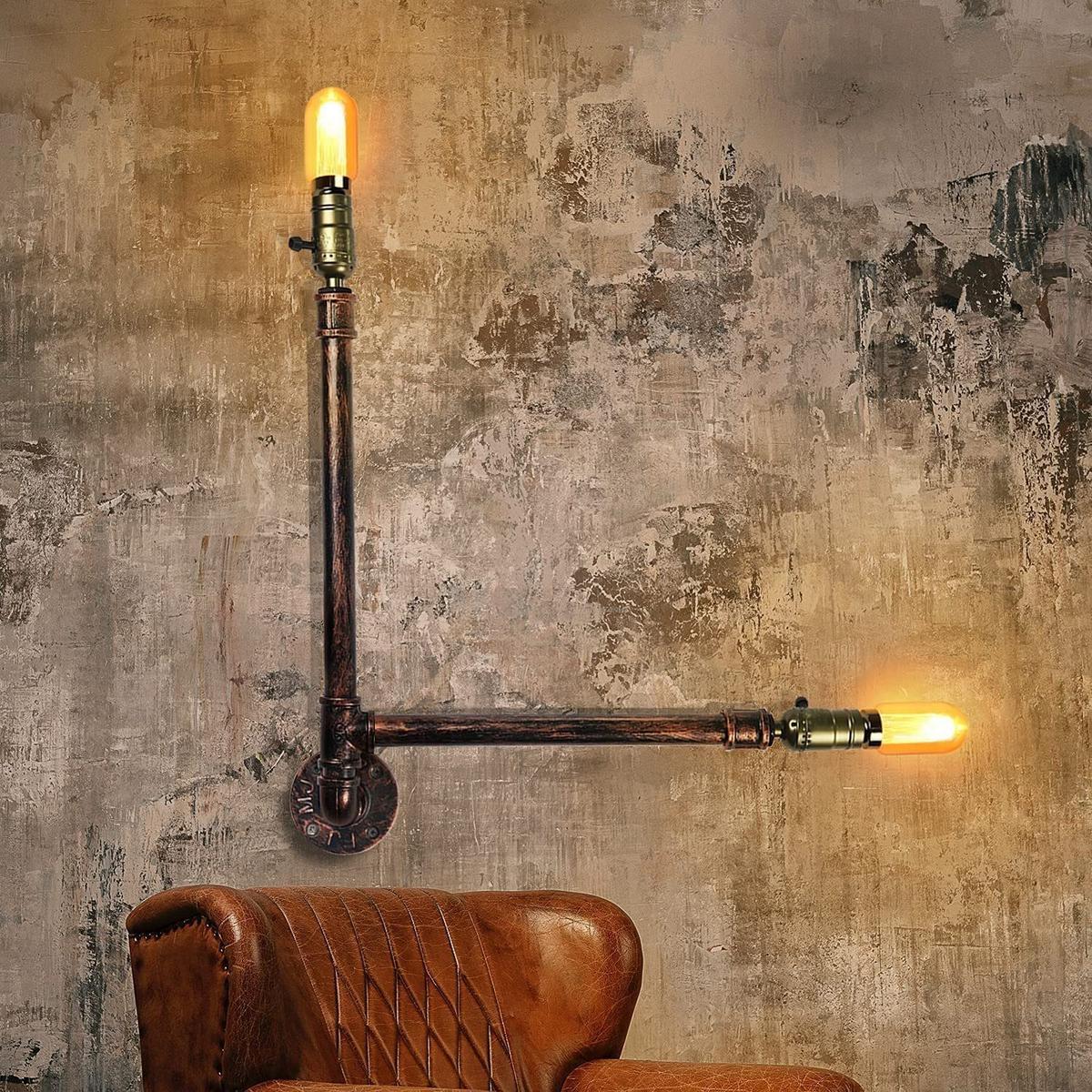 WANDLEUCHTE Karl - Bronzefarben, Metall (9/49/49cm) - Nettlife