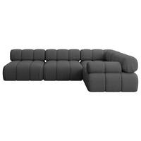 ECKSOFA modulares Sofa Mende-L2 - 285x190x70 cm Grau Bouclé - Grau, Holzwerkstoff/Textil (285/190cm) - ALTDECOR