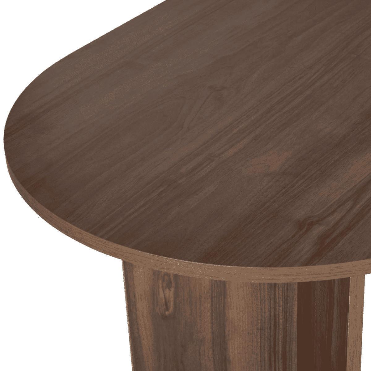 ESSTISCH mit ovaler Tischplatte L200 cm 90/200/75 cm - Naturfarben, Holzwerkstoff (96/90/75cm) - Calicosy