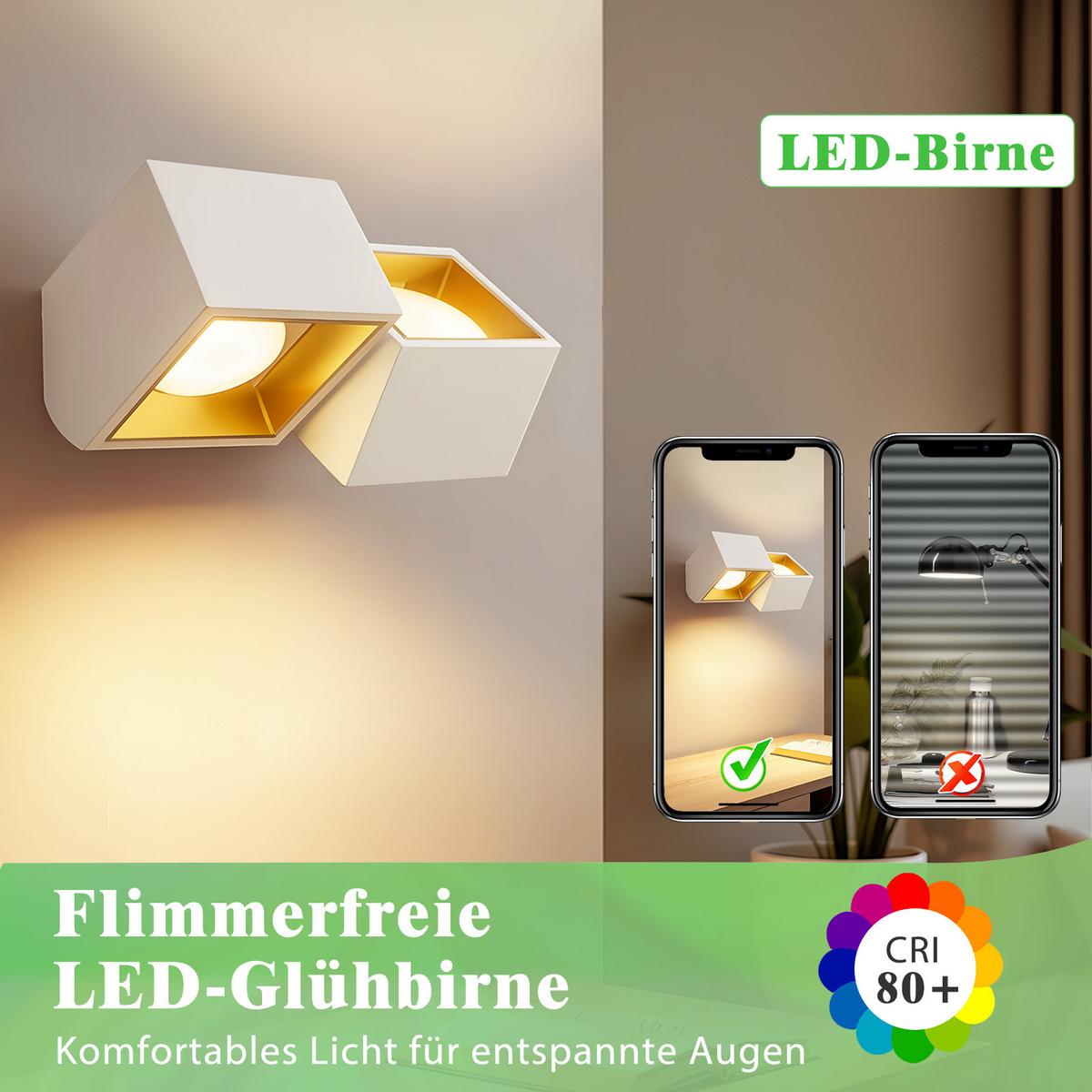 LED-LEUCHTMITTEL 4 Stück GX53 Elvyn 7.4/7.4/2.5 cm - Weiß, Kunststoff (7.4/2.5cm) - ZMH