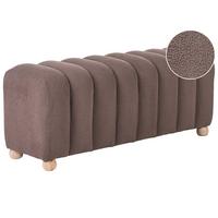 POLSTERBANK Bouclé Braun Idyllwild - Braun, Textil (111/45/39cm) - Beliani