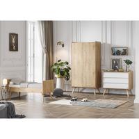 BABYZIMMER 3-teilig Weißes Holz - Weiß, Holzwerkstoff (145/103/75cm) - Petits-meubles