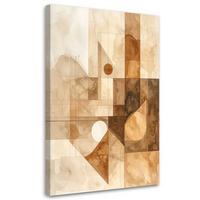 LEINWANDBILD Abstraktion 20x30cm - Beige, Textil (20/30cm) - Feeby