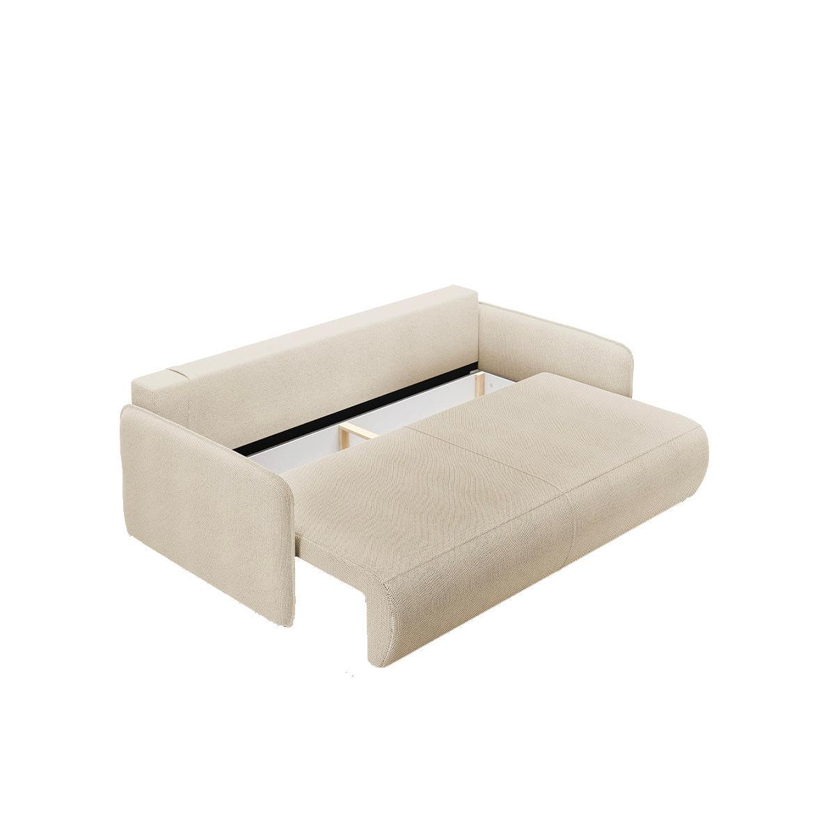 SOFA Claudio 3 Sitzplätze Beige - Beige, Holz (216/86/105cm) - Petits-meubles