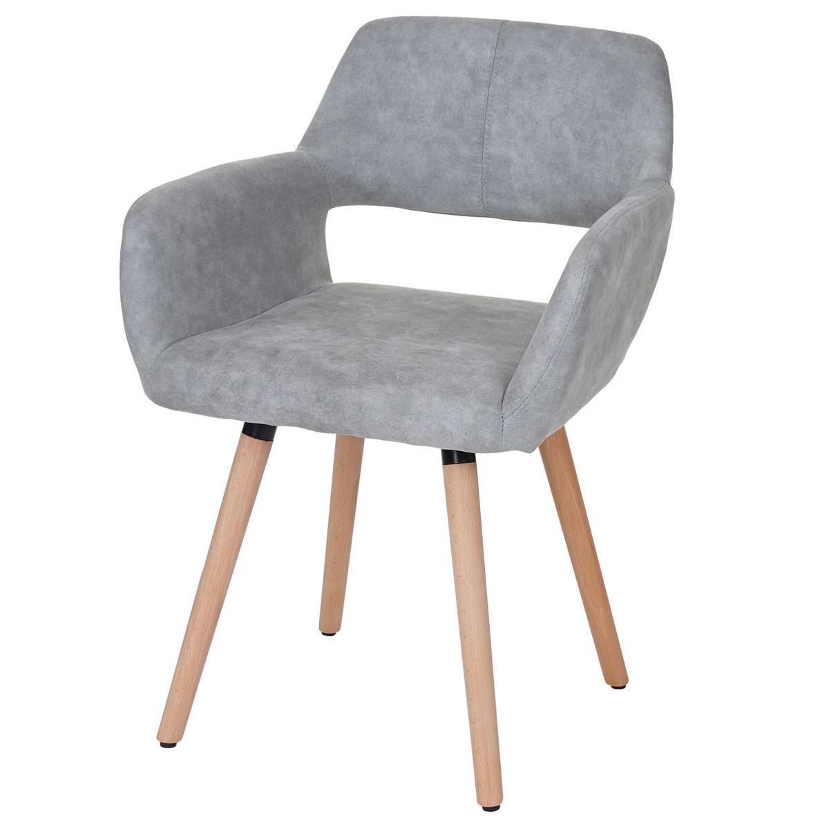 ESSZIMMERSTUHL Beton Dekor - Grau, Holz (56/78/57cm) - MCW