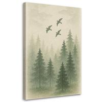 LEINWANDBILD Landschaften 30x45cm - Grün, Textil (30/45cm) - Feeby