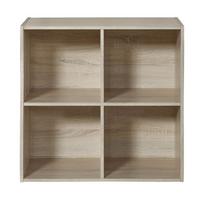 REGALMÖBEL mit 4 Fächern 29,5/61,5/29,5 cm - Eichefarben, Holzwerkstoff (61.5/61.5/29.5cm) - Calicosy