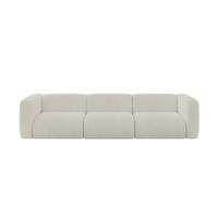 MODULARES Sofa 3-SITZER MIRA-S2 319x89x70 Creme cm Cord - Ecru/Creme, Holzwerkstoff/Kunststoff (319/70/89cm) - ALTDECOR