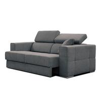 SOFA QUARTZ 3-Sitzer mit Ausziehsitz, dunkelgrau - Dunkelgrau, Holzwerkstoff/Textil (202/80/102cm) - Wozimo