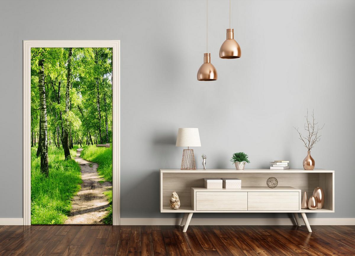 TÜRAUFKLEBER 85x205 cm Dekorativ für Türen - Grün, Kunststoff (85/205/0.01cm) - TULUP