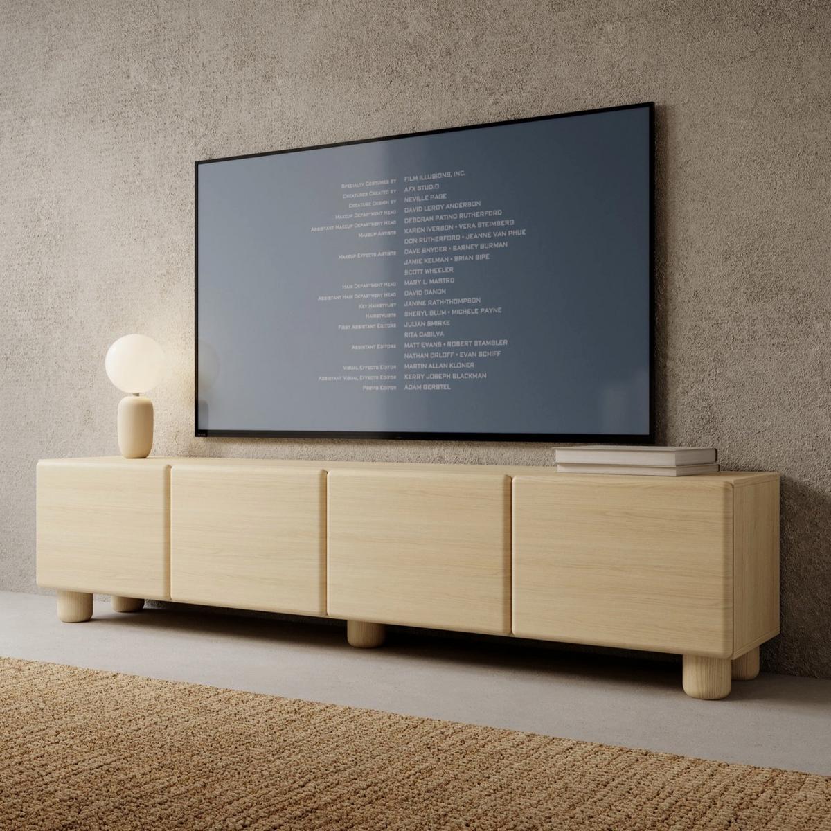 TV-LOWBOARD Lomo 199 cm - Eichefarben, Holz/Holzwerkstoff (199.7/46.7/38cm) - Selsey
