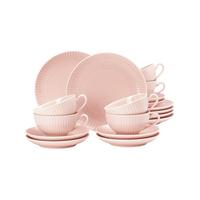 TEESERVICE Amina Rosé 18-tlg. - Rosa, Keramik (2/2/2cm) - Seltmann Weiden