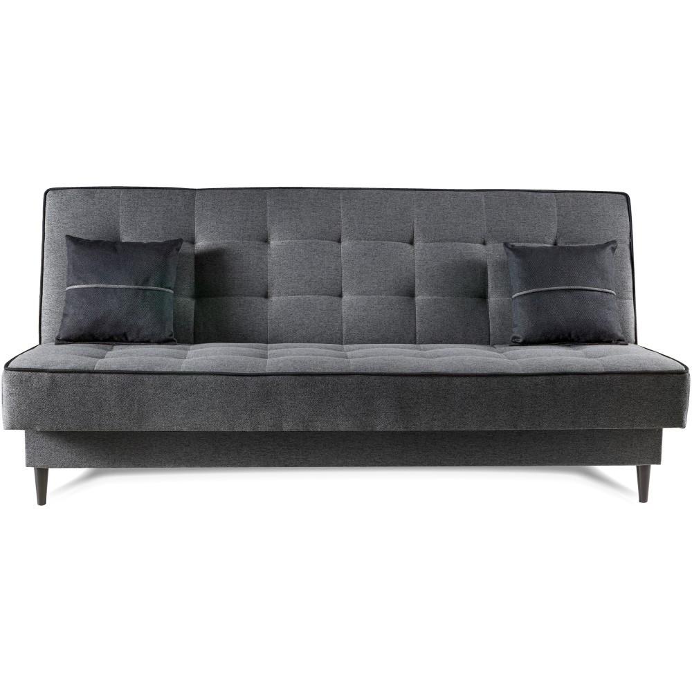 SCHLAFSOFA Bario 3-Sitzer mit Schlaffunktion, Grau - Grau, Textil (200/90/98cm) - Beautysofa