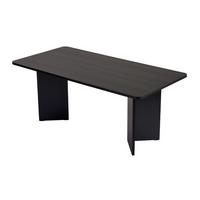 ESSTISCH mit rechteckiger Tischplatte 35/46/180 cm - Eichefarben, Holzwerkstoff (96/90/75cm) - Calicosy