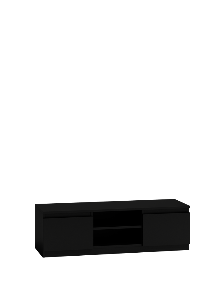LOWBOARD Schwarz 120/36/40 - Schwarz, Holzwerkstoff (120/36/40cm) - RAUMHIRSCH FURNITURE