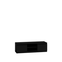 LOWBOARD Schwarz 120/36/40 - Schwarz, Holzwerkstoff (120/36/40cm) - RAUMHIRSCH FURNITURE