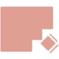 SPIELMATTE mit Rand - 180/90/1 cm Puzzlematte Rosa - Rosa, Kunststoff (30/30cm) - Littletom