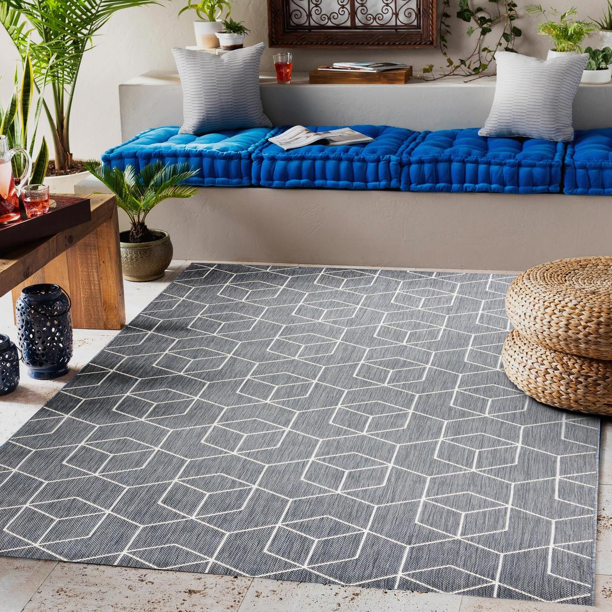 TEPPICH Flat 160/230 cm - Grau, Textil (160/230cm) - rugsX