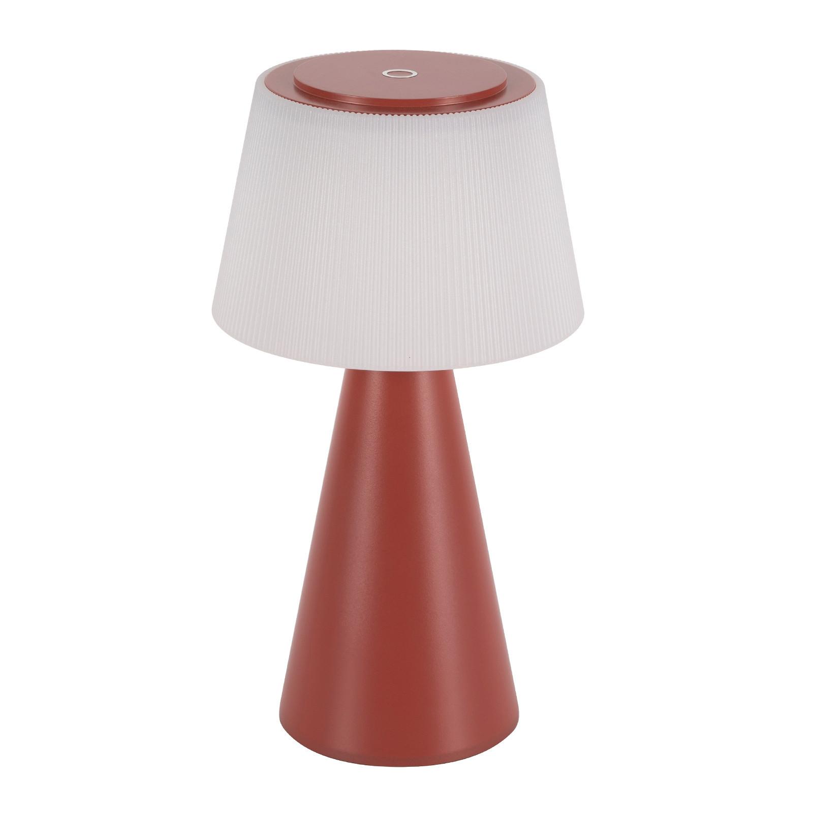 LED TISCHLEUCHTE Nava - Rot, Kunststoff (13/13/26cm) - Nettlife