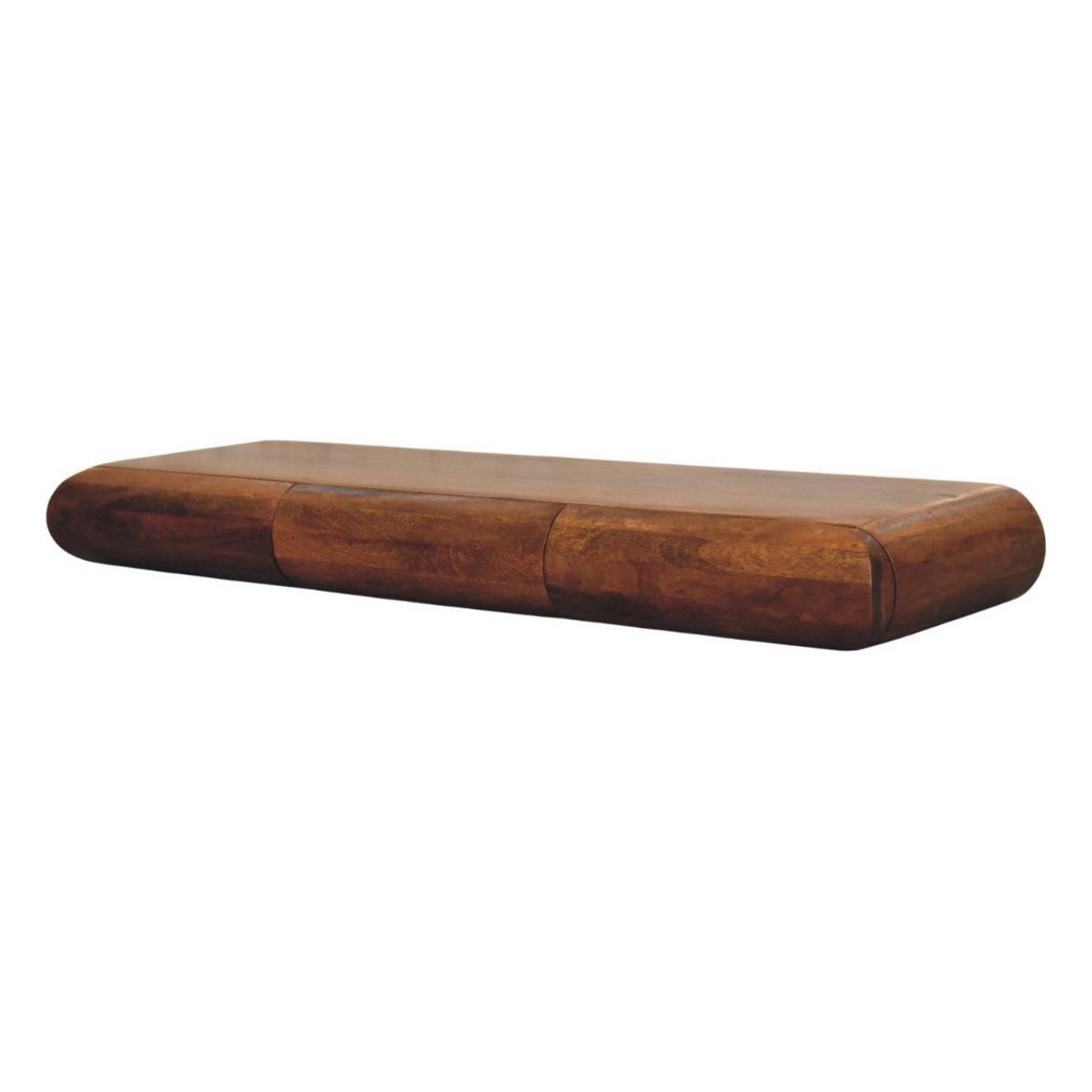 KONSOLENTISCH mit Amber-Eichen-Finish, 2 Schubladen, geröstetes Braun - Braun, Holz (110/12/32cm) - Artisan Furniture