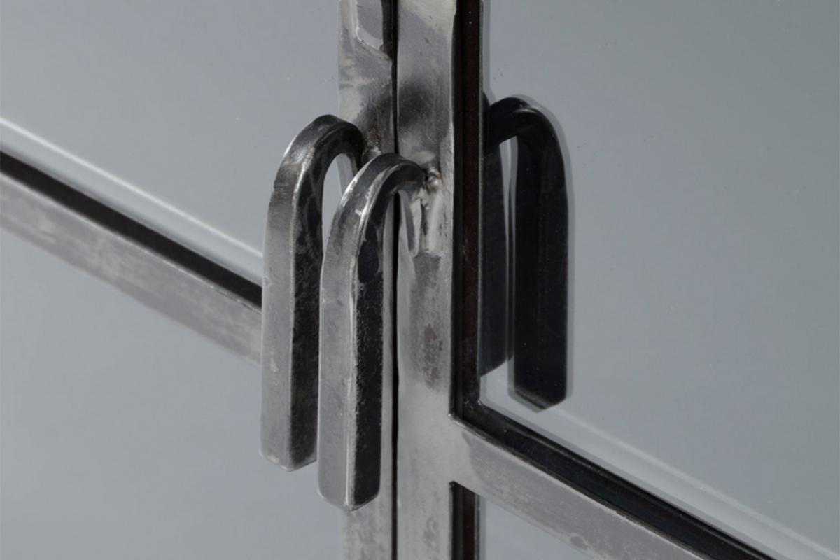 SIDEBOARD BREST Schwarz Metall - Schwarz, Metall (180/92/40cm) - KAWOLA