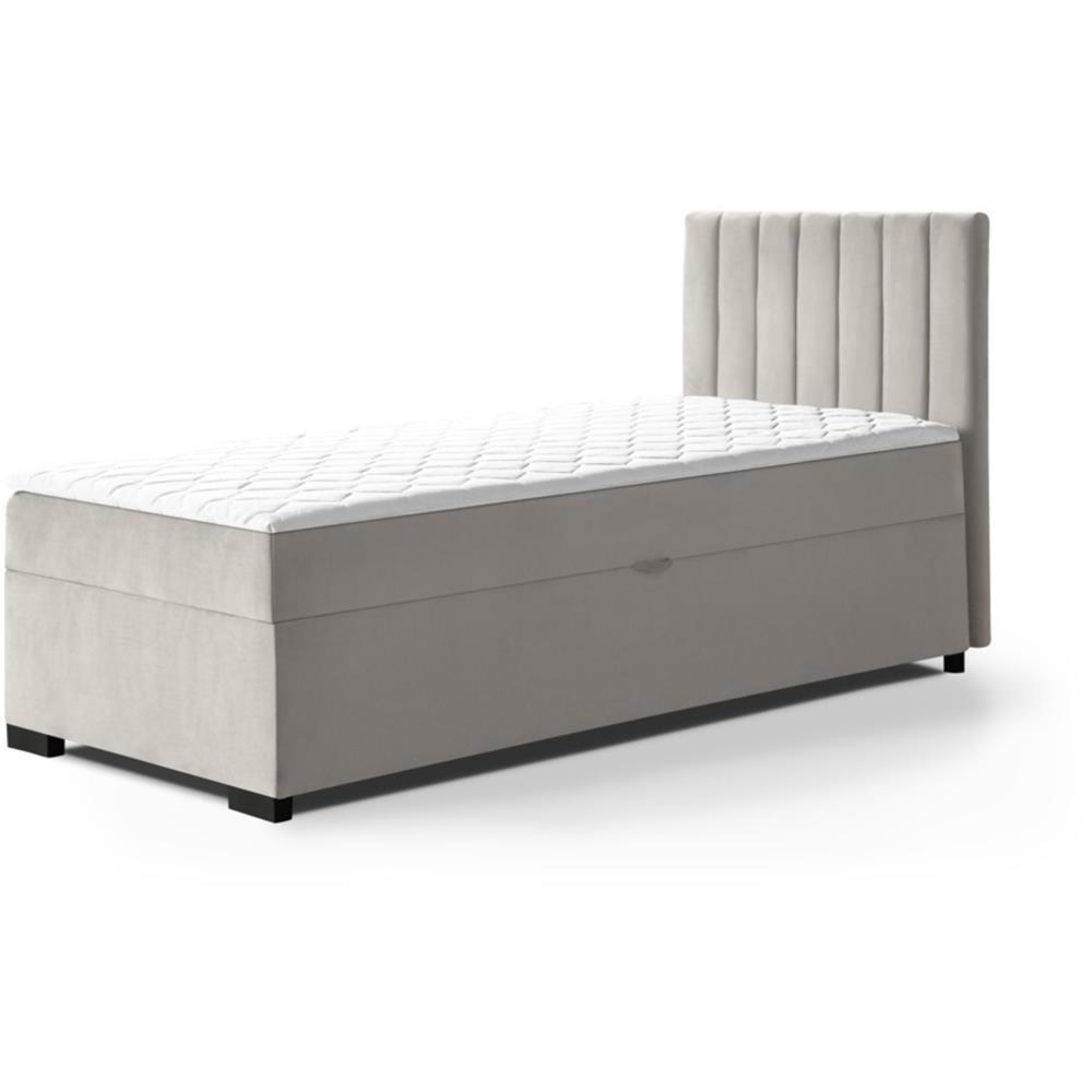POLSTERBETT Eric 94/207/105 beige - Beige, Holzwerkstoff/Textil (90/200cm) - Beautysofa