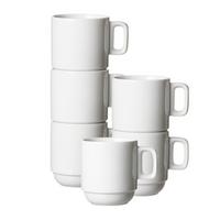 KAFFEEBECHER Bianco weiß 245 ml 6er Set - Weiß, Keramik (0.25L) - Ritzenhoff Breker