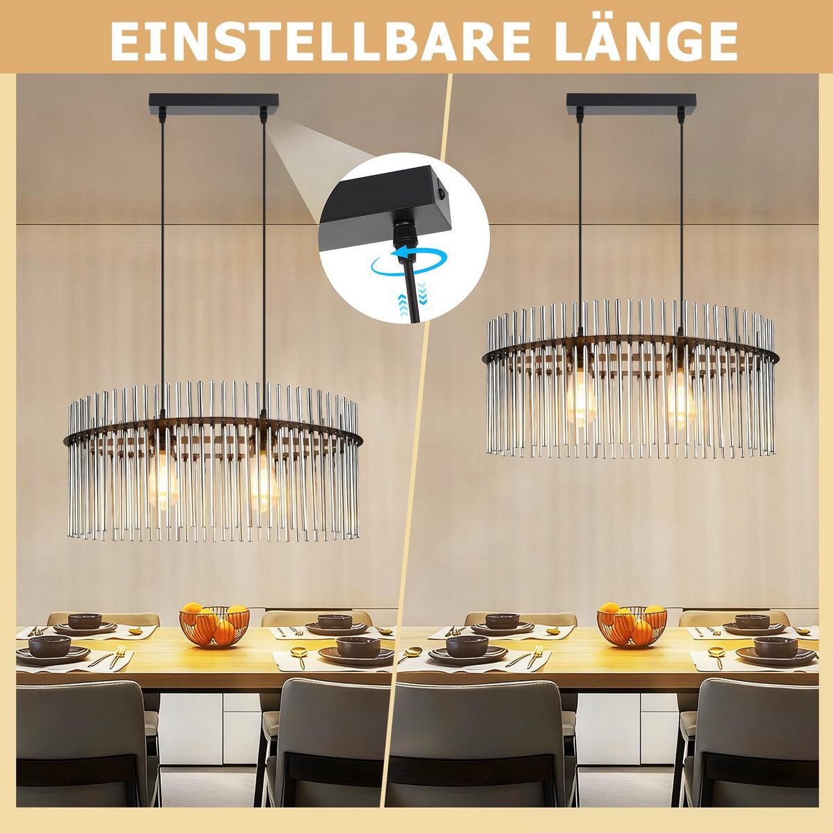 PENDELLEUCHTE BALL Ⅲ 25/60/150 cm - Schwarz, Metall (25/60/150cm) - Nettlife