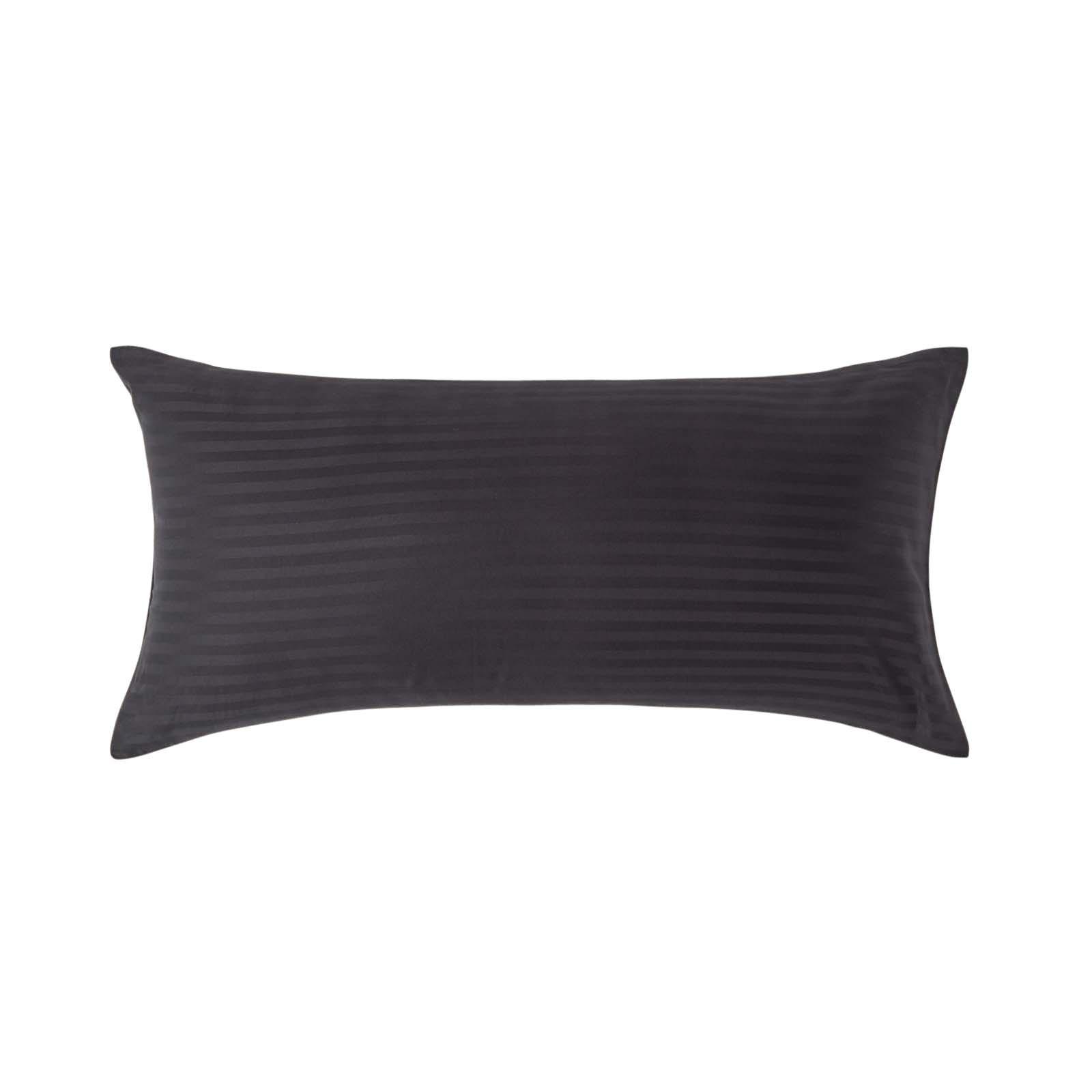 KISSENBEZUG Damast, Ägyptische Baumwolle, Fadendichte 330 - Schwarz, Textil (40/80cm) - Homescapes
