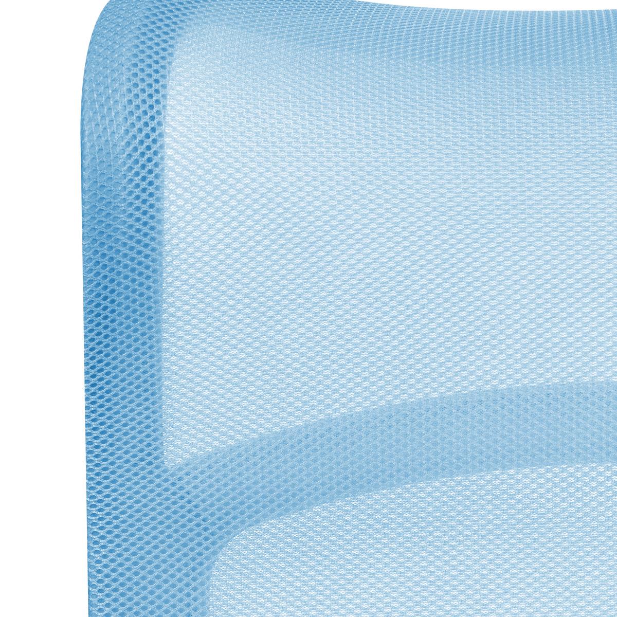 BÜROSTUHL Hellblau Bard - Hellblau, Textil (50/113/66cm) - Beliani