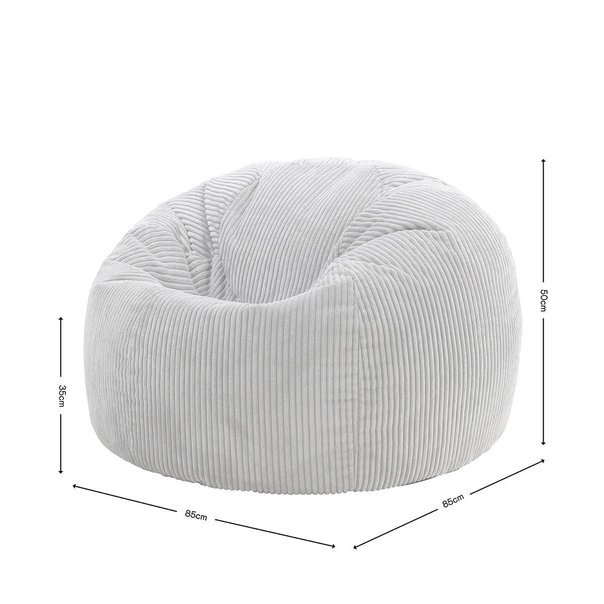 SITZSACK Klassisch Kingston, Cord - Pink, Textil (85/50/85cm) - icon