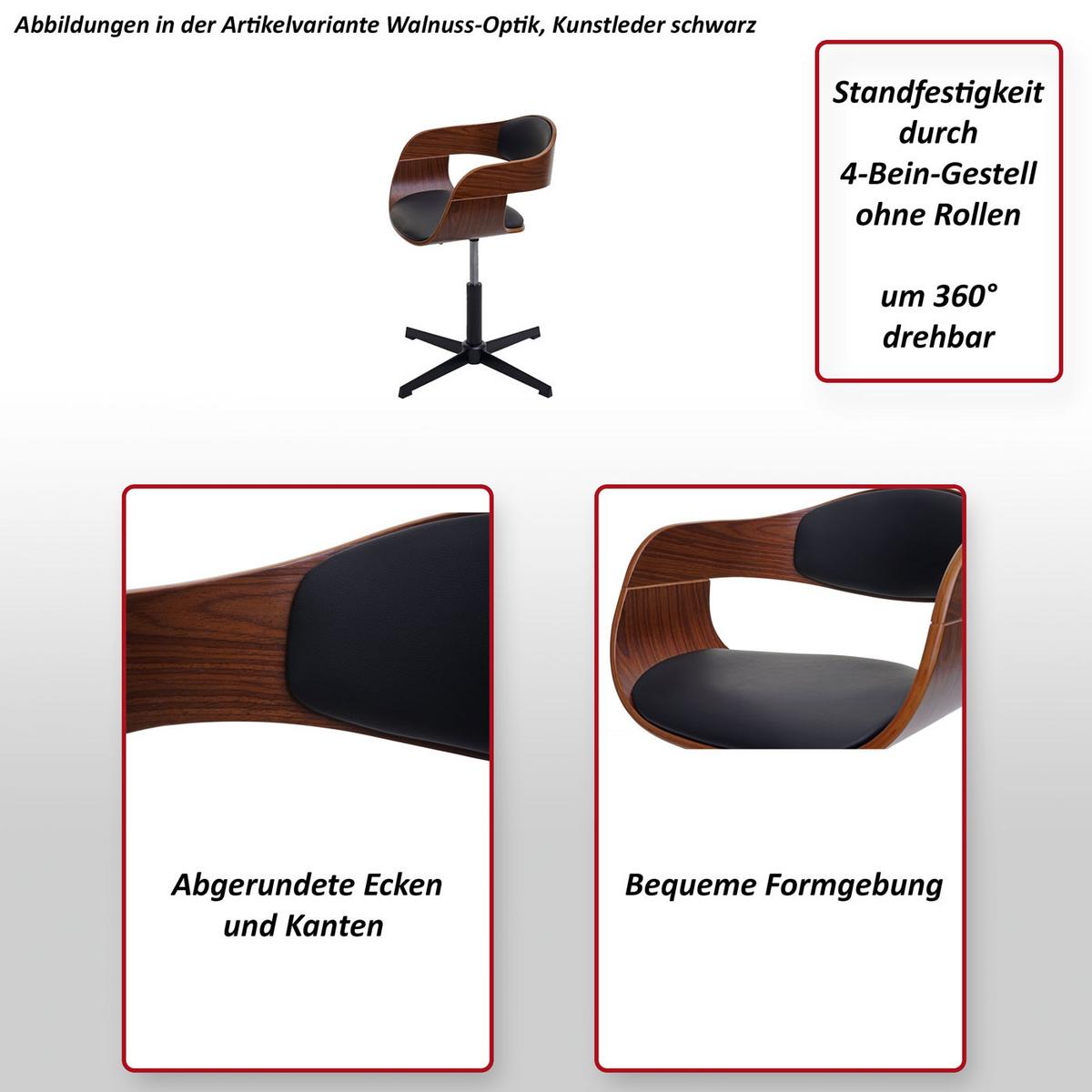 ESSZIMMERSTUHL Schwarz 6er-Set - Schwarz, Textil (64/83/64cm) - MCW