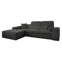 ECKSCHLAFSOFA Vito I, Seite: Links - Anthrazit, Holz/Textil (276/187cm) - MIRJAN24