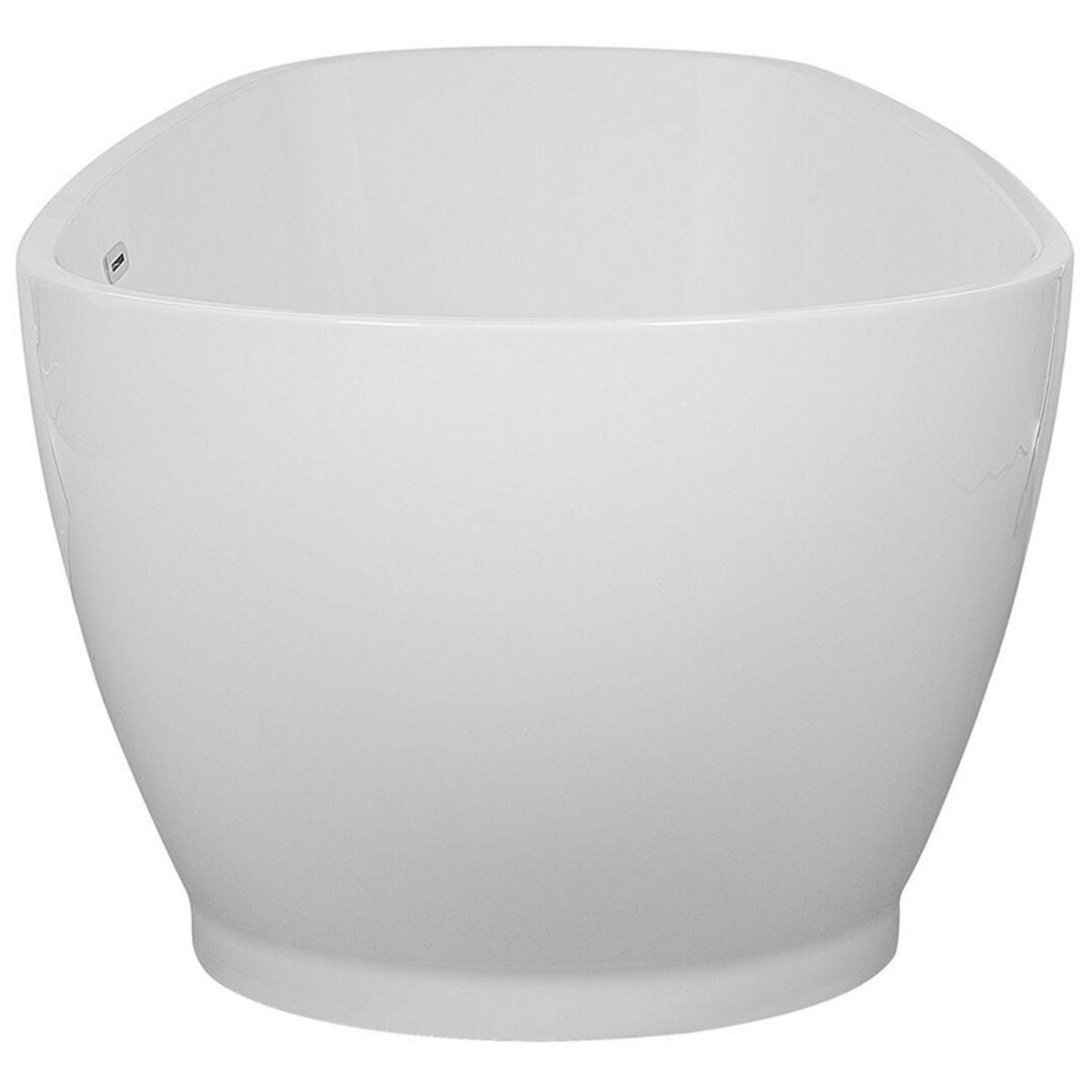 BADEWANNE FREISTEHEND 82x173x59 cm weiß Guiana - Weiß, Kunststoff (82/60/173cm) - Beliani