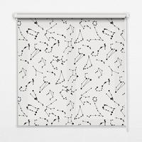 INNENROLLO - Fensterrollo - Rollo - 80x140 cm - Sternbilder - Schwarz, Kunststoff (80/140/0.5cm) - TULUP
