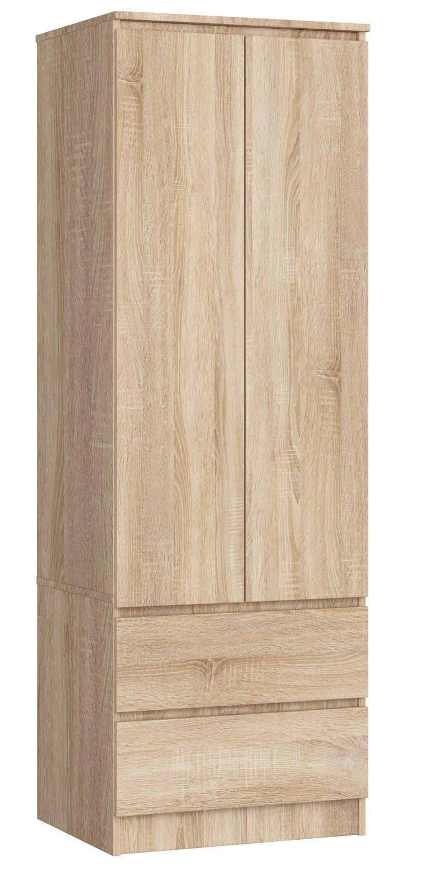KLEIDERSCHRANK Eiche Sonoma 180/60/51 - Sonoma Eiche, Holzwerkstoff (60/180/51cm) - RAUMHIRSCH FURNITURE