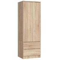 KLEIDERSCHRANK Eiche Sonoma 180/60/51 - Sonoma Eiche, Holzwerkstoff (60/180/51cm) - RAUMHIRSCH FURNITURE