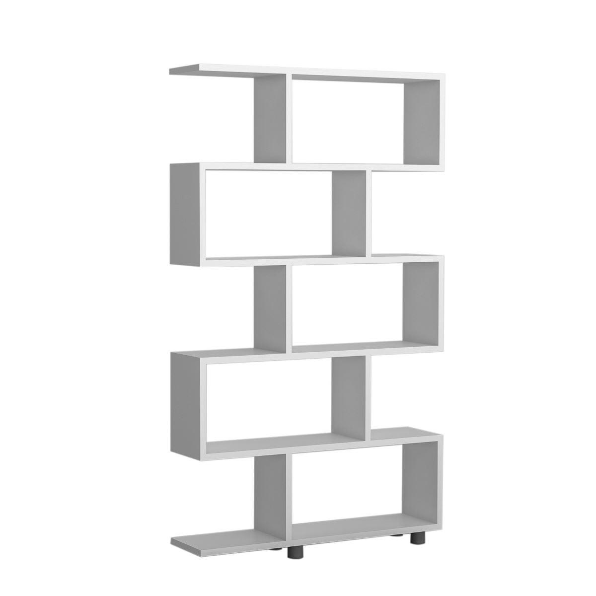 REGAL 11 Fächer L90 cm - Elif - Weiß, Holzwerkstoff (20/156/26cm) - Calicosy