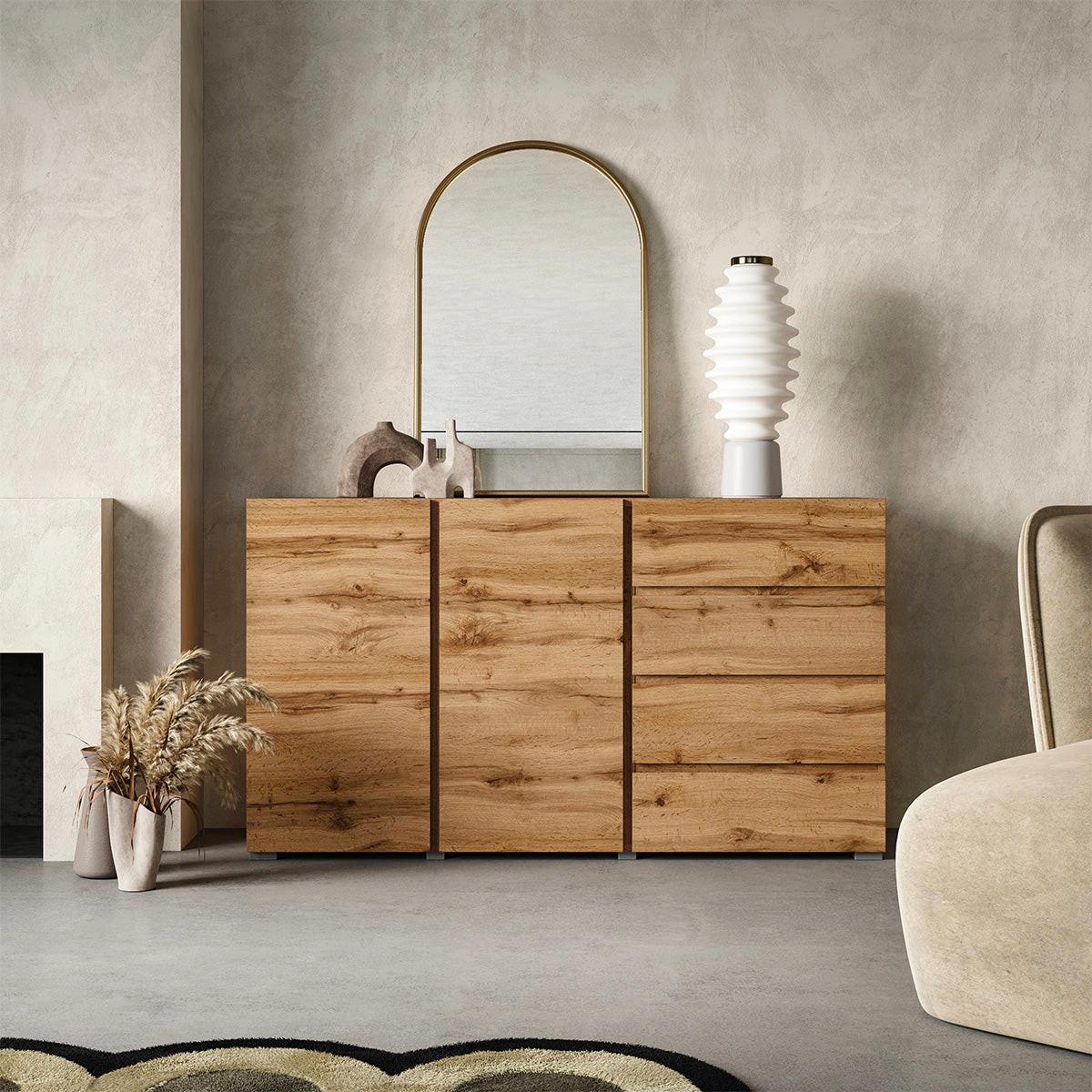 SIDEBOARD Maxis Holz - Braun, Holzwerkstoff (138/78/40cm) - Petits-meubles