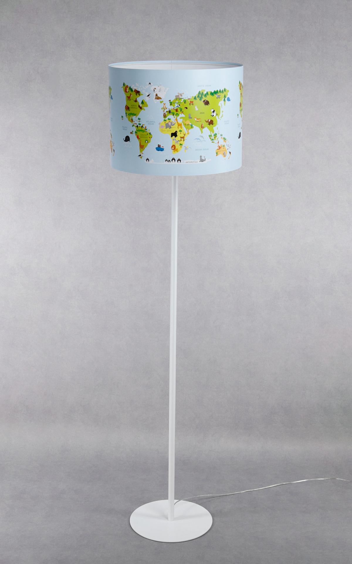 STEHLAMPE Bunt 40/30 cm - Multicolor/Weiß, Kunststoff (30/3.8/30cm) - ONZENO