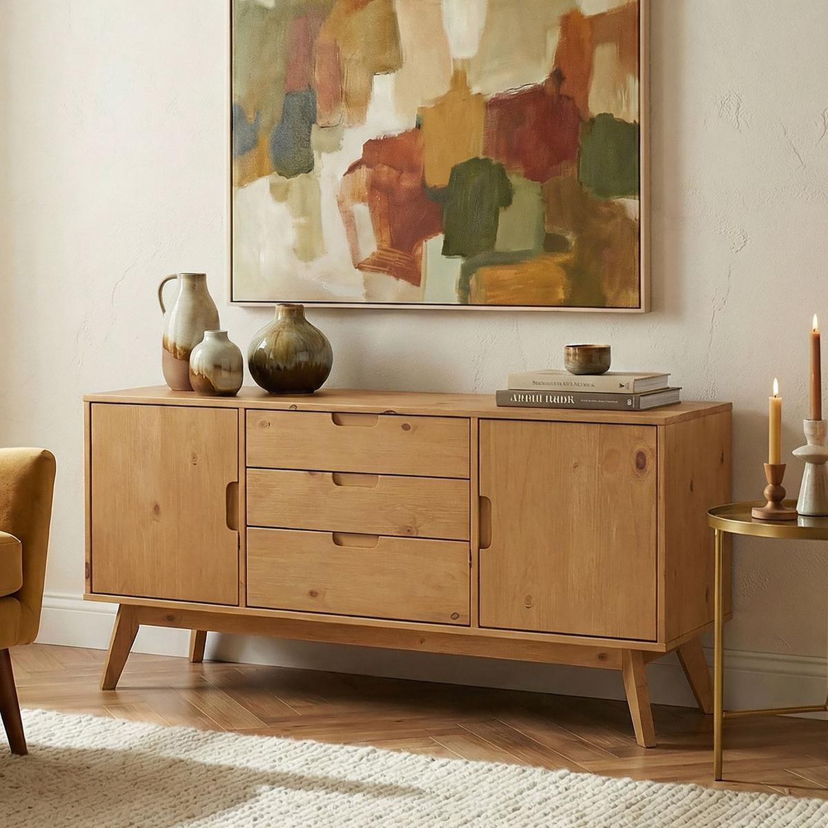 SIDEBOARD TIVOLI braun - Braun, Holz (145/75/45cm) - IDIMEX